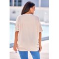 thumbnail image 5 of Plus Size Ribbed Cocoon Cover Up, 5 of 5