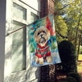 thumbnail image 3 of Lhasa Apso Christmas House Flag, 3 of 7