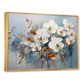 thumbnail image 2 of Designart "Blooming Beige And Gold Orchid III" Orchids Floater Framed Canvas Art Print, 2 of 5