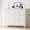 White, variant on DIYART 6 Drawer Dresser for Bedroom, 41" Wide Large Chest of Drawers with Golden Handles, Modern Modern Bedroom Storage Dresser for Closet and Living Room, Black