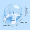 thumbnail image 3 of Pet Exercise Running Wheel for Hamsters Gerbils Small Animals, Quiet & Safe Plastic Spinner, White Blue Activity Toy, Multiple Sizes Available for Rodents, 3 of 8