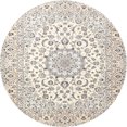 thumbnail image 1 of Ahgly Company Machine Washable Indoor Round Traditional Champagne Beige Area Rugs, 4' Round, 1 of 7