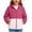 Hot Pink, variant on Coerni Boys& Girls 50 Sun Hoodie Jacket Color Block Long Sleeve Full Zip Sun Protection Coats Summer Outdoor Lightweight Kids Clothes