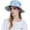 Light Blue, variant on Women Sun Hat Tie Dye Big Girls UV Protection Wide Brim Summer Bucket Hat for Outdoor Beach Fishing