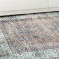 thumbnail image 6 of Superior Modern Distressed Geometric Power-loomed Indoor Area Rug, Mossy Gold, 5' x 7.6', 6 of 6