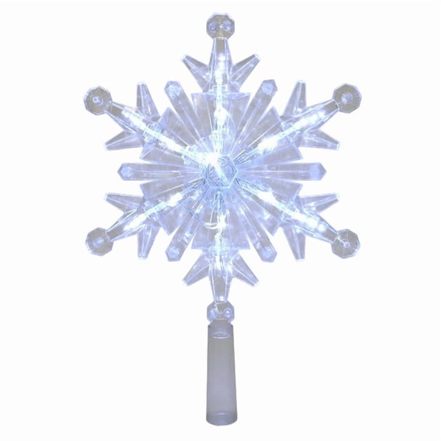 Décoration de Noël Flocon de Neige Éclairé Étoile pour Fêtes Festives et Réunions de Famille Design Réutilisable