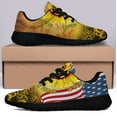 thumbnail image 3 of Peace Imagine All The People Living Life In Peace Sunflower Garden Hippie Shoes Sneakers Black Size 6, 3 of 7