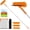 Orange, variant on 152'' Window Cleaning Kit, 2 in 1 Window with Extension Poles, Window Cleaner Tools for Indoor/Outdoor High Window, , Glass