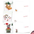 thumbnail image 5 of The Best Card Company 20 Assorted Christmas Note Cards set 4 x 5.12 Inch with Envelopes (10 Designs, 2 Each) Pet Holiday Antics AM8727XSG-B2x10, 5 of 6