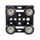 thumbnail image 1 of Accesorios para impresora 3D Norma europea 2020 Tamaño de perfil de aluminio Rueda Rueda en V Construcción con ranura en V Placa de pórtico Polea, 1 of 4