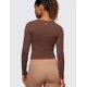 thumbnail image 2 of Remera CRZ YOGA Butterluxe de Manga Larga, Corte Crop y Ajustado, 2 of 5