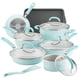 thumbnail image 1 of Rachael Ray Create Delicious Juego de ollas y sartenes antiadherentes, 13 piezas, color azul claro brillante, 1 of 1