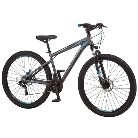 Mongoose Impasse HD Mountain Bike, Men and Women, 29-Inch Wheels, Aluminum Frame, Twist Shifters, 21-Speed Rear Deraileur, Front and Rear Disc Brakes, Charcoal