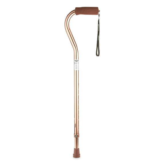Equate Offset Aluminum Cane, Bronze