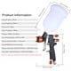 thumbnail image 5 of Pulverizador de pintura Pistola de pulverización de aire de alimentación por gravedad con contenedor de 600 ml, 5 of 8