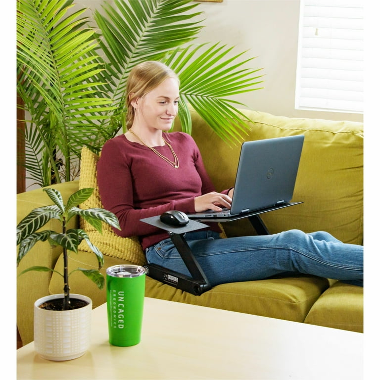 WorkEZ BEST Adjustable Laptop Stand and Lap Desk for Laptop Adjustable Laptop Desk Lap Aluminum Laptop Stand for Bed Laptop Cooling Stand Laptop