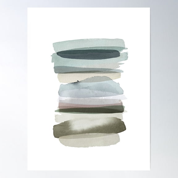 Mint Green Abstract Art Poster Wall Art, Modern Wall Decor For Living Room Bedroom, 8x12 UNFRAMED