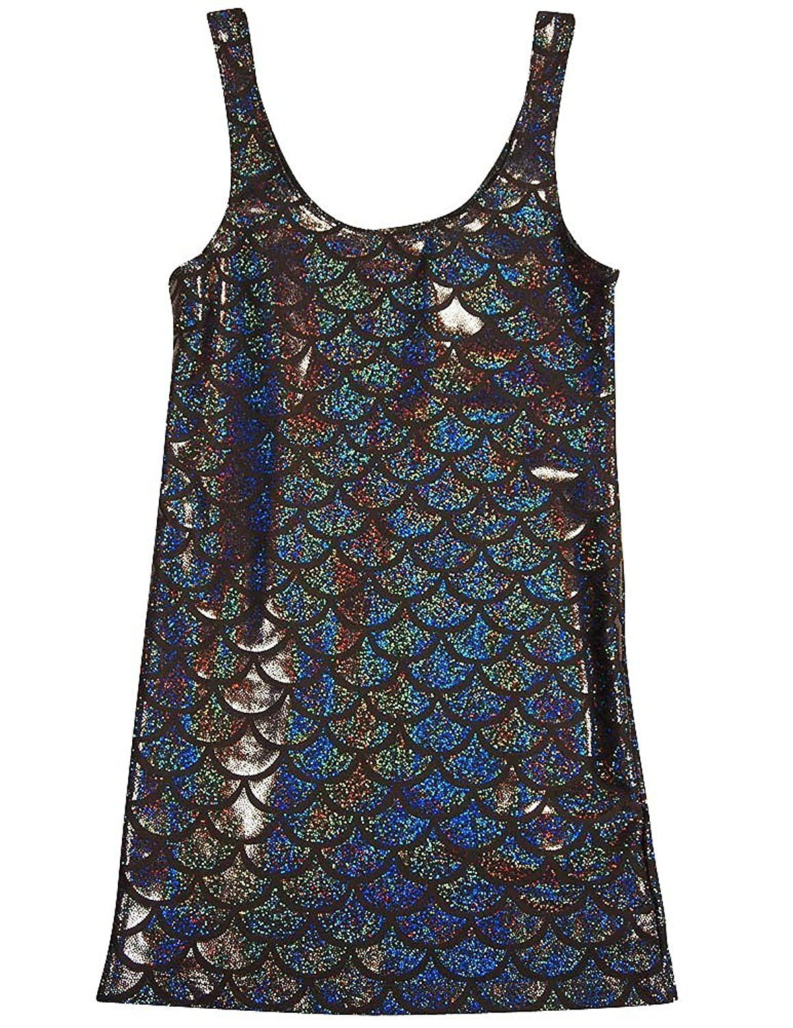 girls black tank dress