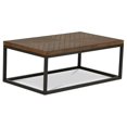 thumbnail image 1 of Steve Silver Aleka Metal Coffee Table in Dark Oak and Charcoal, 1 of 6