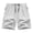 #06 White 【Mix & Match: Choose Your Favorites】, variant on Men's Casual High Waist Cargo Shorts with Pockets, Cotton Knee Length Shorts, Solid Hiking Joggers, Loose Fit Camping Trousers, Summer | AESTIVO,Brown L
