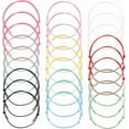 thumbnail image 1 of 90 pulseras de cordón de 9 colores de 10-5/8 pulgadas ajustables para hacer pulseras de cordón de poliéster encerado, pulseras semiterminadas, pulseras de cuerda, pulseras de la amistad, 1 of 7