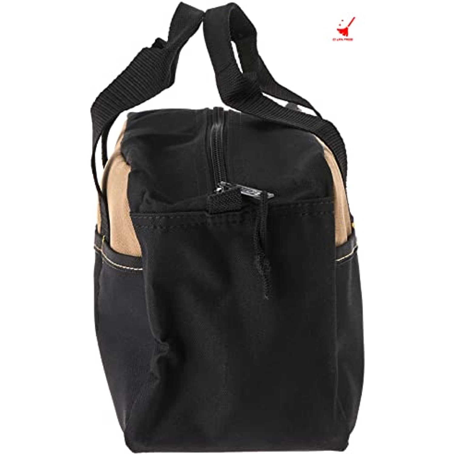 Custom Leathercraft 1116 14-Inch Standard Tool Tote Bag, 8 Outside Pockets