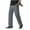 Dark Gray, variant on Big and Tall Khaki Pants for Men,Solid Straight Leg Elastic Waist Classic Work Pants Khaki 4XL/48