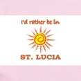 thumbnail image 2 of CafePress - I'd Rather Be In St. Lucia Infant Bodysuit - Baby Light Bodysuit, Size Newborn - 24 Months, 2 of 4