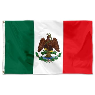 G128 Mexican Flag 2.5x4 ft Heavy Duty Embroidered Single Sided