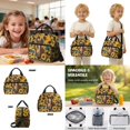 thumbnail image 3 of Kuiaobaty Backpack Set with Pencil Case for Girls Boys 17 Inch Backpack Lunch Bag with Bottle Holder Large Capacity Bookbag with Lunch Box for School Travel, Sunflower Horse Print, 3 of 6
