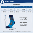 thumbnail image 4 of Novelty Animal Socks Cute Otter Print Crew Socks, 5Pairs - Soft Stretchy Fabric, Breathable Knit, Size 10-13, 4 of 5