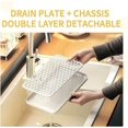 thumbnail image 5 of Tableware Drying Tray, Plastic Drying Dish, Draining Plate, Drying Dish, Dish Drying Tray. Drain Tray for Tableware, Cups, Fruits, Vegetables and Condiments, 5 of 5