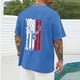 thumbnail image 3 of Tops para hombre, blusas y camisas de cuello redondo y manga corta para hombre, blusas casuales de cuello redondo con estampado de moda para hombre, blusas de cuello redondo y manga corta, camisas par, 3 of 5