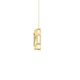 thumbnail image 3 of Araiya Fine Jewelry 14K Yellow Gold Lab-Grown Diamond Cluster Pendant for Women with Gold Plated Silver Cable Chain Necklace (1/3 cttw, VS1 Clarity, D-F Color) 18inch, 3 of 4