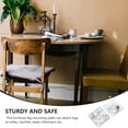 thumbnail image 3 of FUEENIRVA 4pcs Table Leg Mounting Hardware Silver Leg Support Plates for Home Improvement, 3 of 6