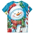 thumbnail image 6 of Kedxroy Christmas Shirts for Women Plaid Christmas Trees Shirt Xmas Holiday Tee Tops(Sky Blue,S), 6 of 6