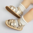 thumbnail image 3 of HsdsBebe Baby Girl Sandals Infant Summer Soft Sole Shoe Anti-Slip Crib Shoes 0-18 Months, 3 of 9