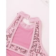thumbnail image 5 of Sholeno Girls Sleeveless Gymnastucs Leotard Halter Sequins Ballet Dance One Piece Tank Tops Bodysuit Pink 6, 5 of 7
