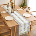 thumbnail image 3 of Easter Eggs Table Runner 48 Inches Long Farmhouse Dress Scarves, Spring Watercolor Bunny Flower Leaf Plant Dining Tablerunner for Coffee Table/Kitchen Island/Party Décor, 13" x 48", 3 of 8