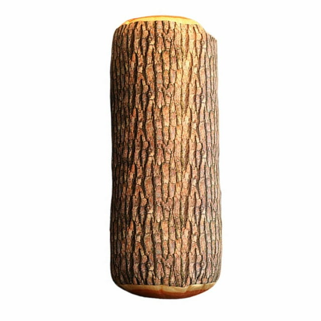 Creative Simulation Tree Stump Wooden Pillow Cushion Plush Toy New V5
