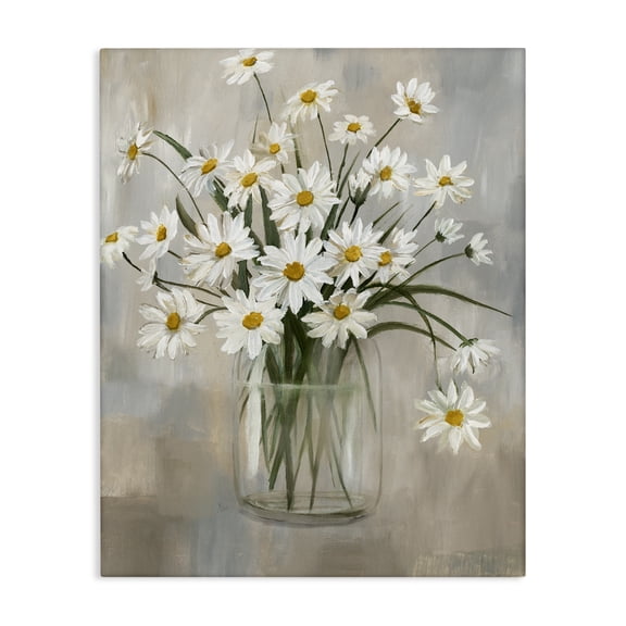Stupell Industries French Country Potted Daisy Bloom Bouquet Canvas Art, 16 x 20, by Nan