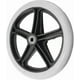thumbnail image 3 of Universal 200mm 8inch Small Non-marking Gray Rubber Wheelchair Wheel Replacement, 3 of 5