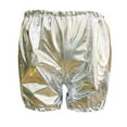 thumbnail image 4 of TAIAOJING Toddler Child Gold Bronzed Loose Shorts Dancing Hot Pants Breathable Baby Daliywear 10-12Years, 4 of 4