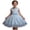 Blue, variant on HAOTAGS Girls Dresses 7-8 Ball Gown,Tulle Breathable Adjustable Straps Sparkling Beads Formal Dress White
