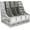 Gray, variant on SAYEEC Vertical File Holder 4-Compartment Vertical Desktop Document Organizer for Home, Office, Gray