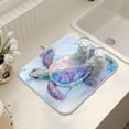 thumbnail image 7 of Ryvnso Turtle on Marble Dish Drying Mat for Kitchen Countertop 18x24 Large Dish Pad Drainer Rack Dish Sink Mats, 7 of 7