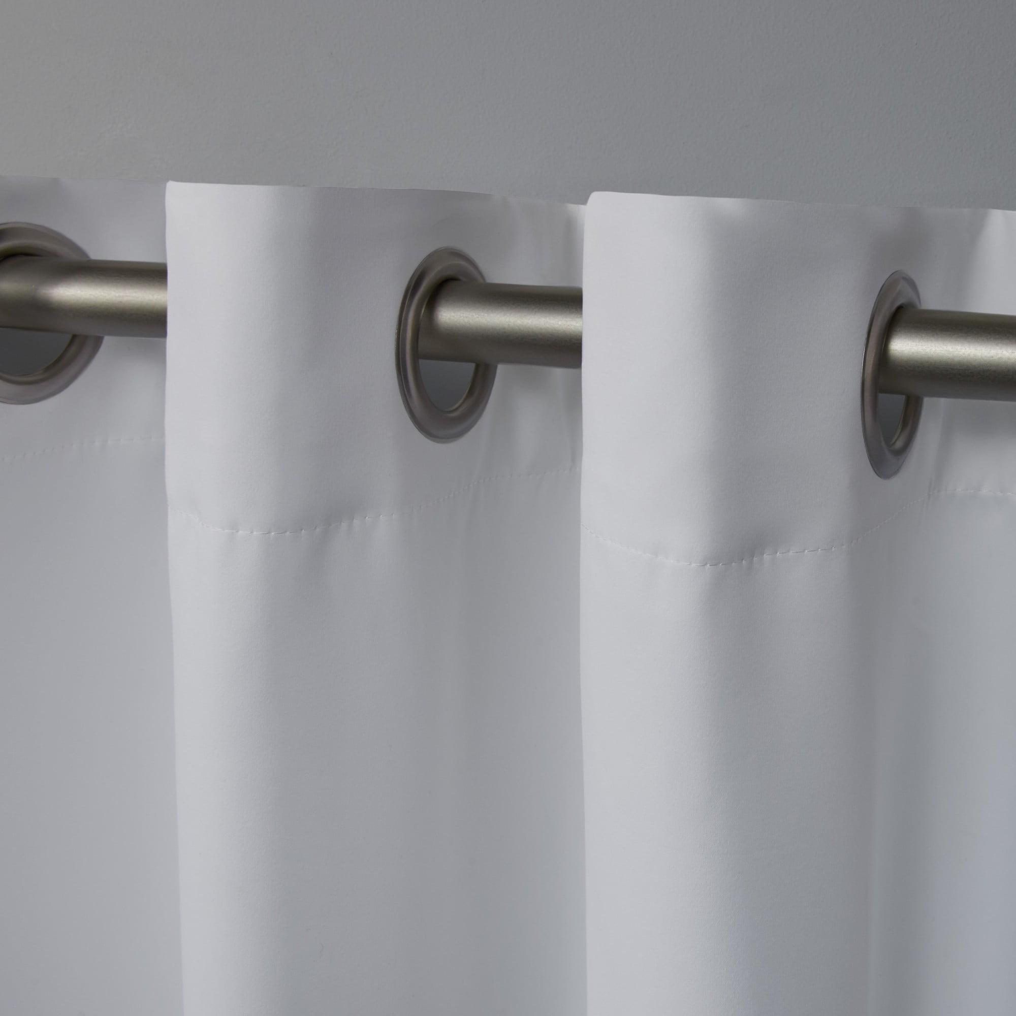 Exclusive Home Academy Total Blackout Grommet Top Curtain Panel Pair, 52"x96", White