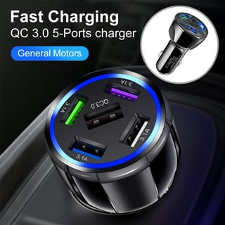 XMMSWDLA Metal Dual USB Port Car Charging Head Fast Car Charging Head 2.1A  Mobile Phone Car Charger Adapter 2.2A Mobile Phone 