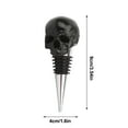 thumbnail image 3 of Fiudx Tapón de Vino con Forma de Calavera de Halloween, para Conservar Vino Tinto, Diseño de Tapón Al Vacío, Fácil de Usar para Fiestas y Banquetes, Apto para Uso Alimentario, Accesorio para Guardar, 3 of 6
