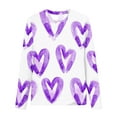 thumbnail image 3 of EGNMCR Blouses à Manches Longues Col Rond & Chemises Manches Longues Imprimés Chemises Mignonnes Col Rond Habillées Décontractées Blouses Vêtements Col Rond Chemises Fille Polyester Haut, 3 of 4